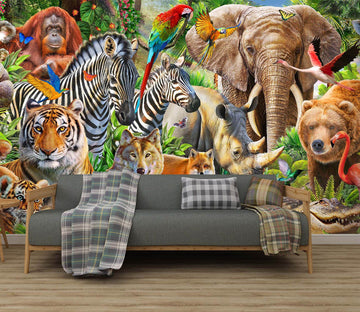 3D Animal World 1424 Adrian Chesterman Wall Mural Wall Murals Wallpaper AJ Wallpaper 2 