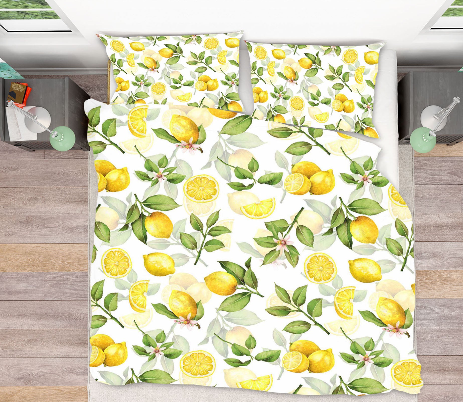 3D Lemon leaves 050 Uta Naumann Bedding Bed Pillowcases Quilt