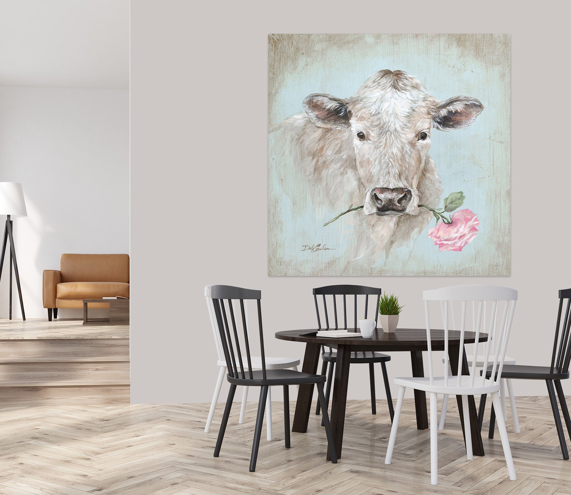 3D Cattle 099 Debi Coules Wall Sticker