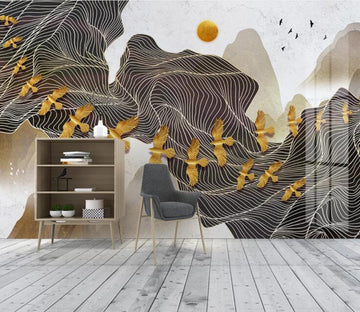 3D Pigeon Flock WC1952 Wall Murals