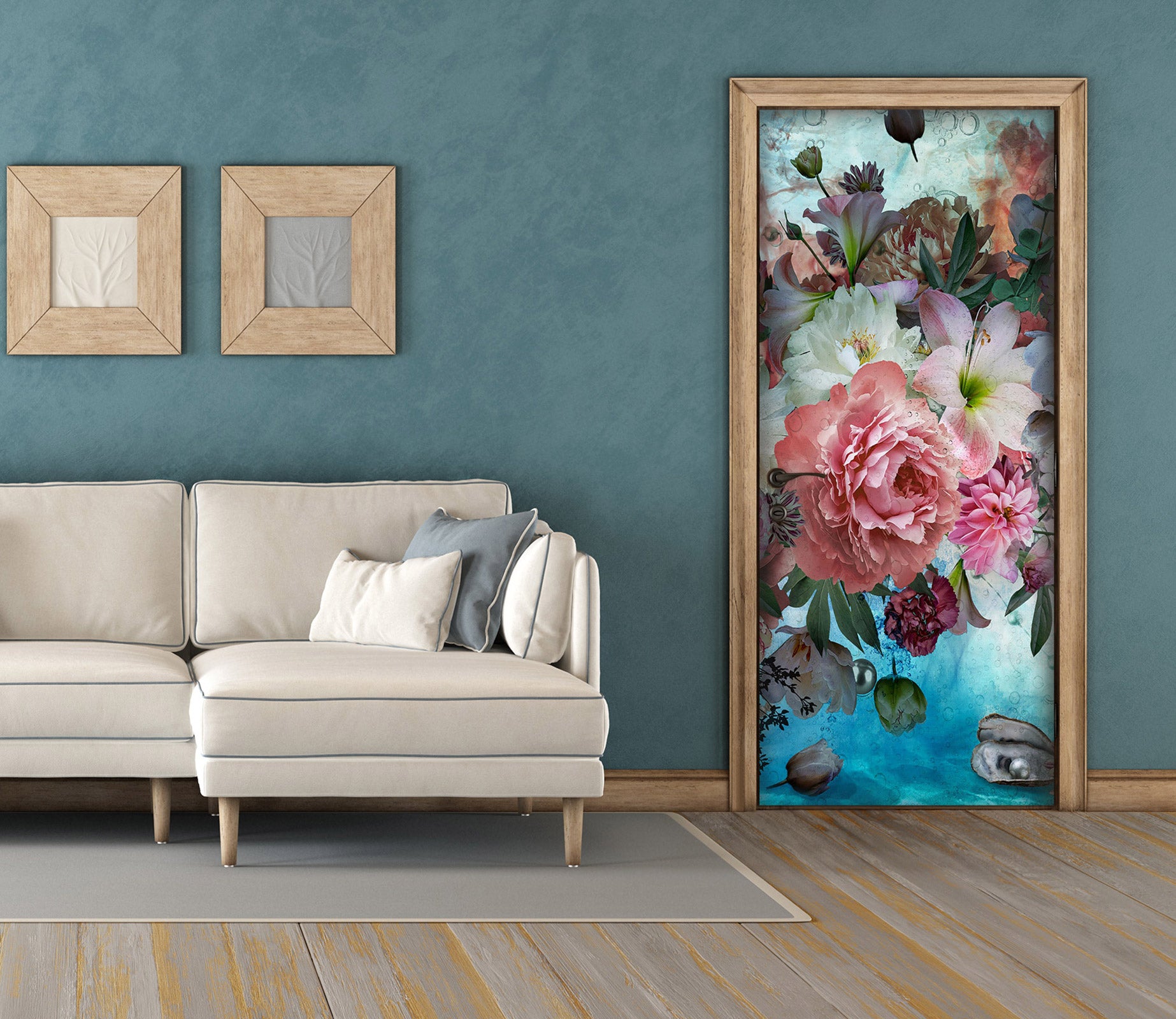 3D Flowers 107155 Beth Sheridan Door Mural