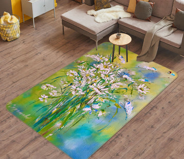 3D Painted Bouquet 1266 Skromova Marina Rug Non Slip Rug Mat