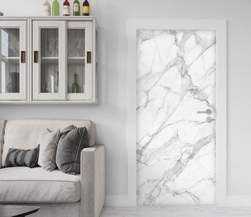 3D White Marble 21182 Door Mural