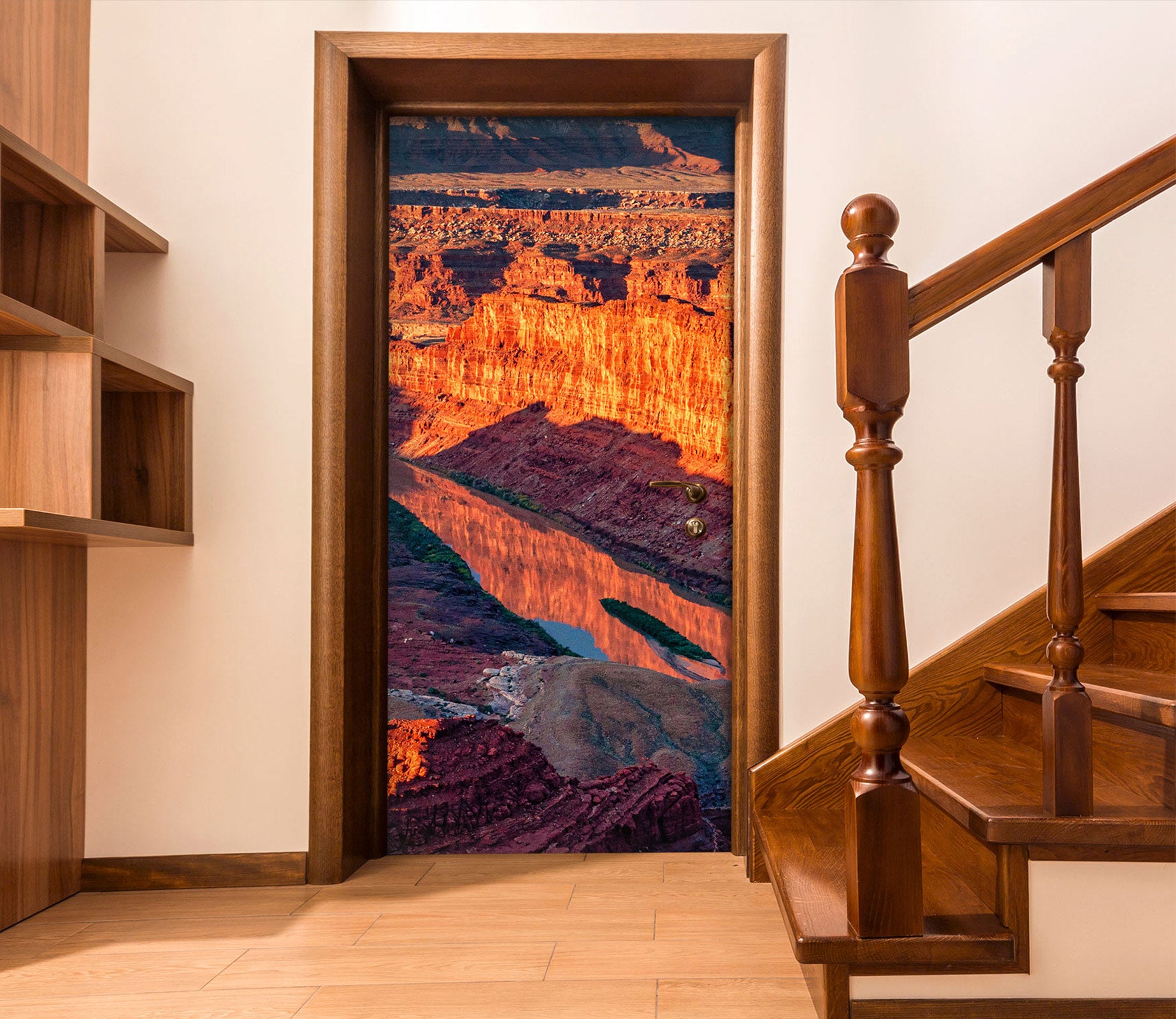 3D Red Mountains Rocky 107178 Beth Sheridan Door Mural