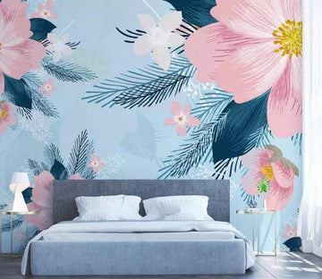 3D Pink Flowers 181 Wall Murals Wallpaper AJ Wallpaper 2 