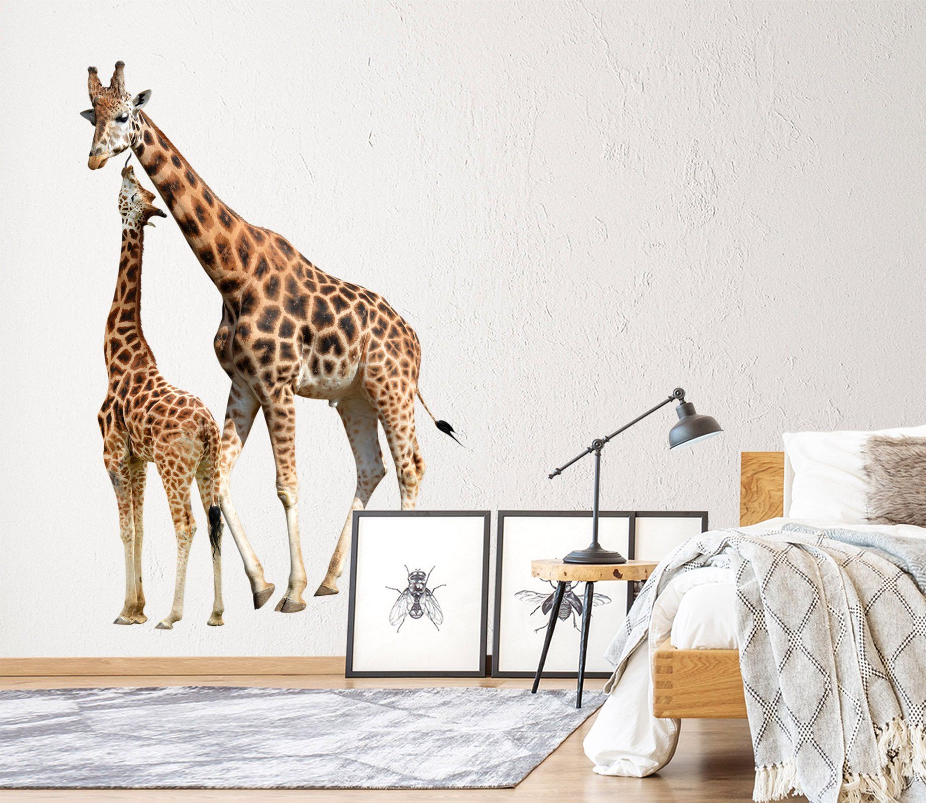 3D Tall Giraffe 113 Animals Wall Stickers Wallpaper AJ Wallpaper 