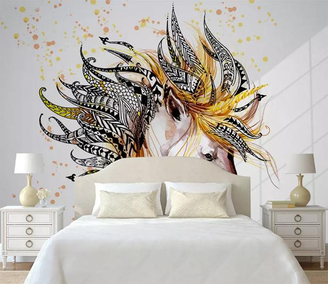 3D Color Horse 189 Wall Murals Wallpaper AJ Wallpaper 2 