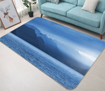 3D Mountains Lake 82126 Animal Non Slip Rug Mat