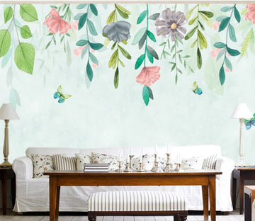 3D Butterfly Vine WC287 Wall Murals