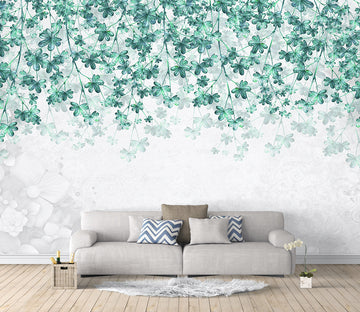 3D Vine Green Flower WG220 Wall Murals