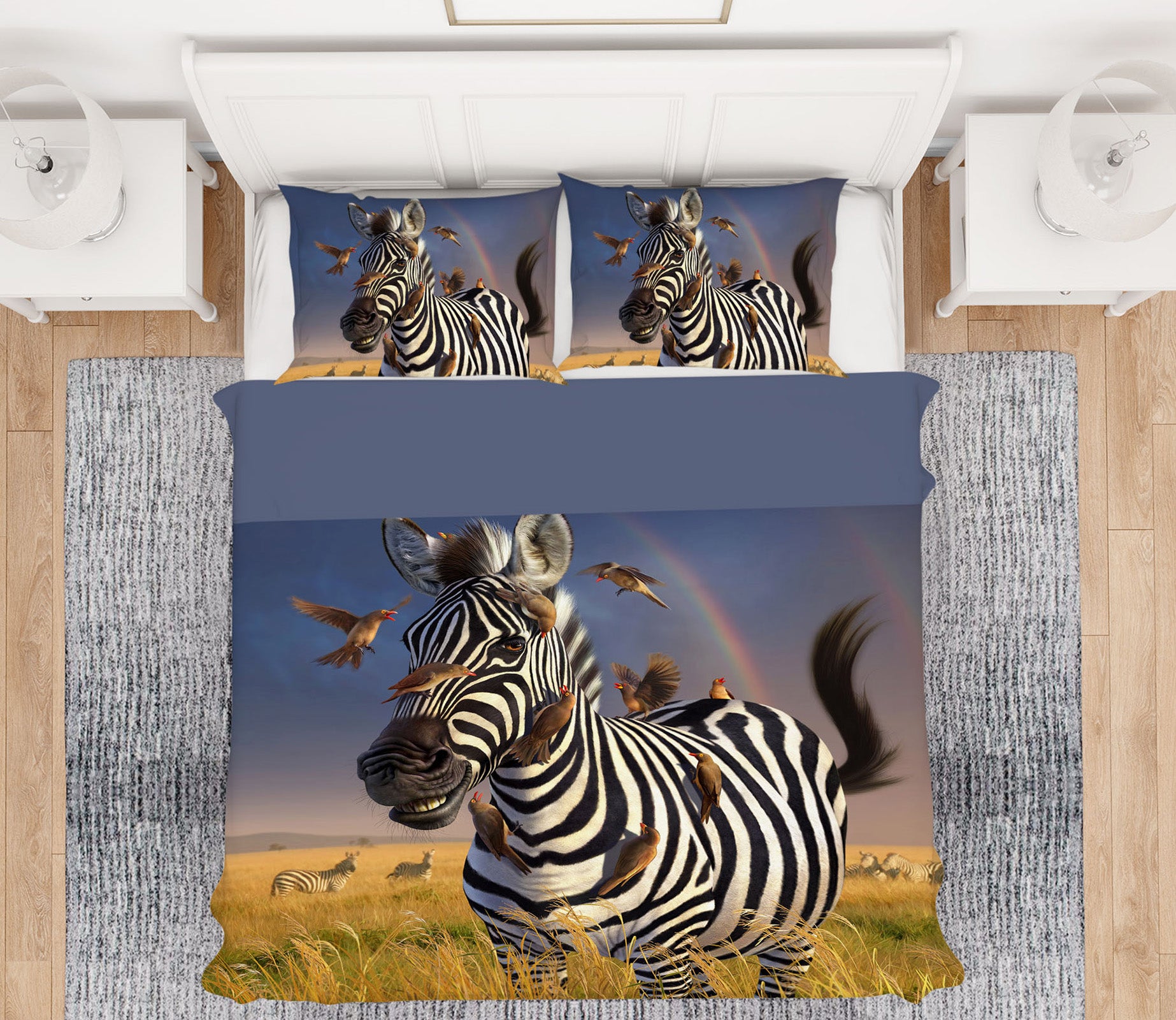 3D Zebra 18078 Jerry LoFaro bedding Bed Pillowcases Quilt