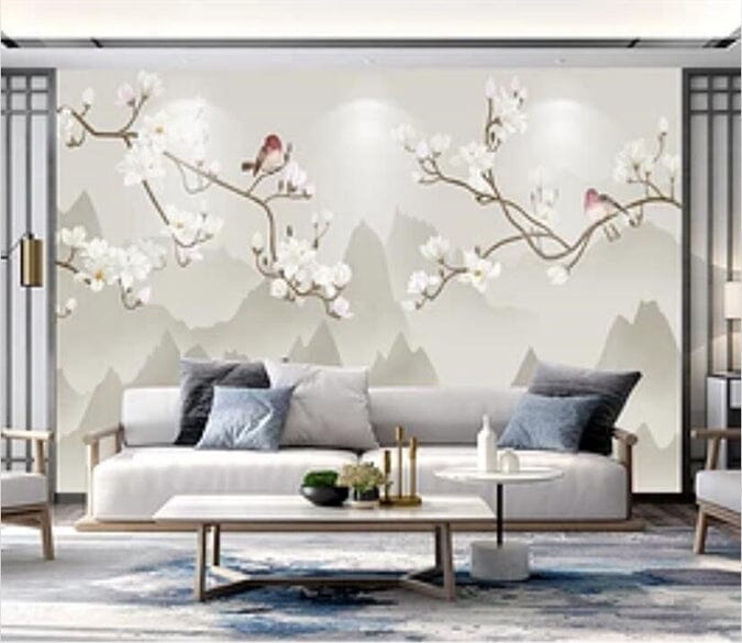 3D Pear Flower 2483 Wall Murals Wallpaper AJ Wallpaper 2 