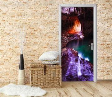 3D Cave 23036 Door Mural