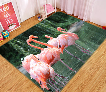 3D Many Flamingos 82100 Animal Non Slip Rug Mat