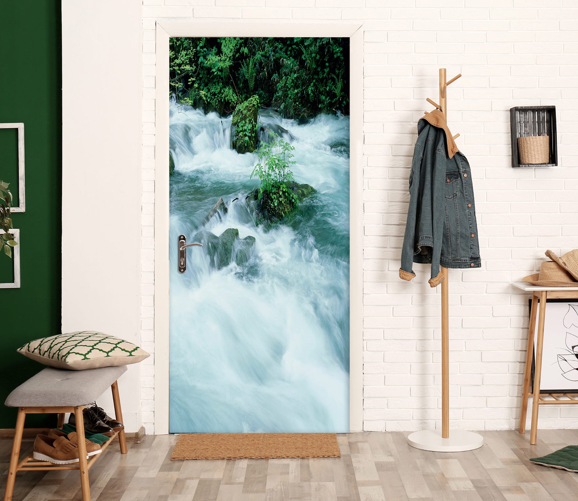 3D Waterfall 23107 Door Mural