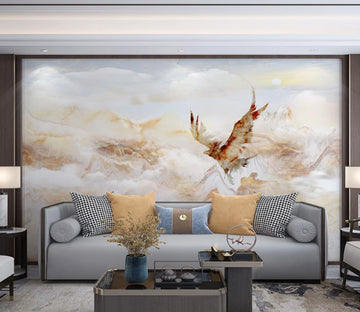 3D Eagle Cloud WC2514 Wall Murals