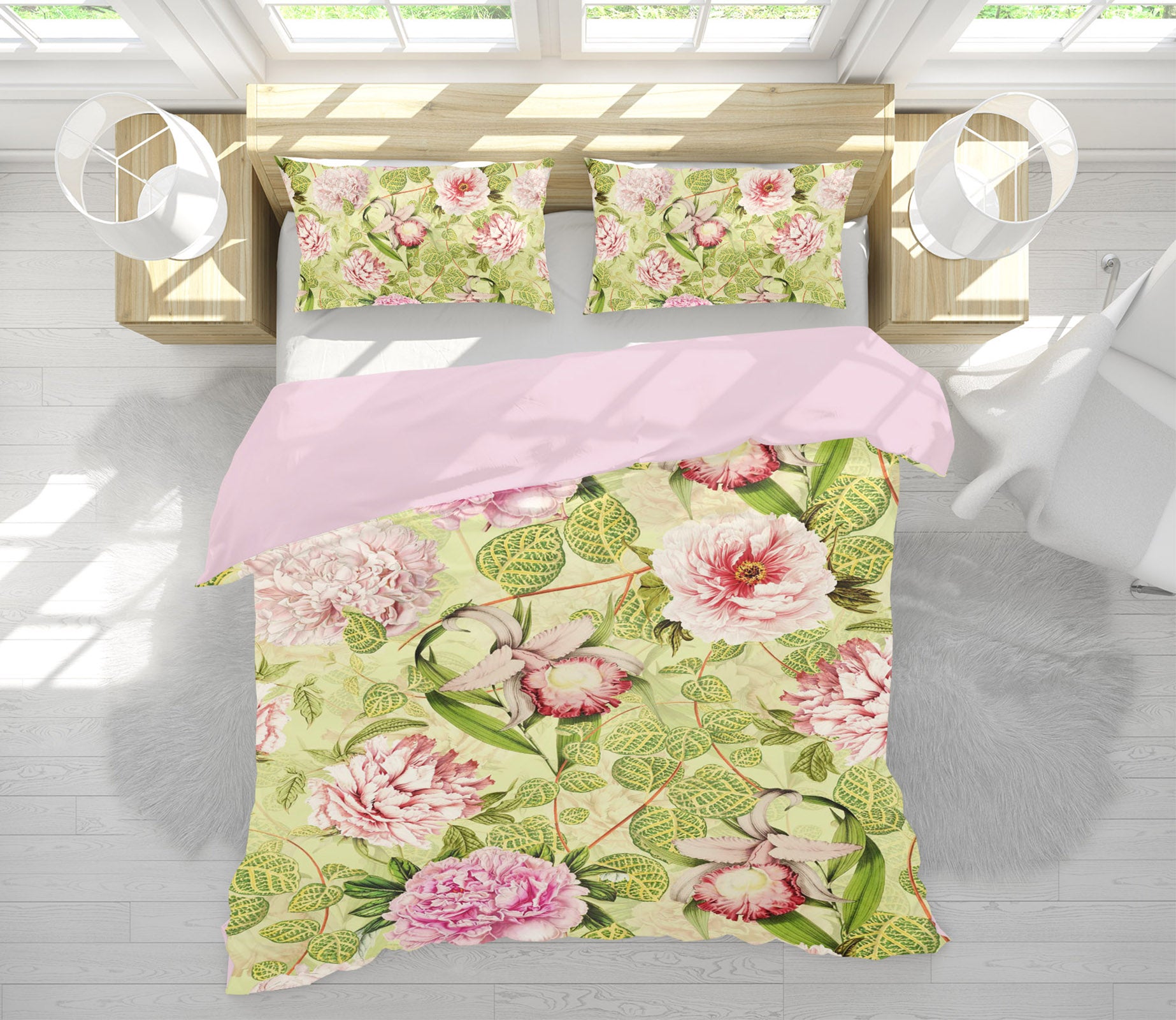 3D Flower Leaf Texture 184 Uta Naumann Bedding Bed Pillowcases Quilt