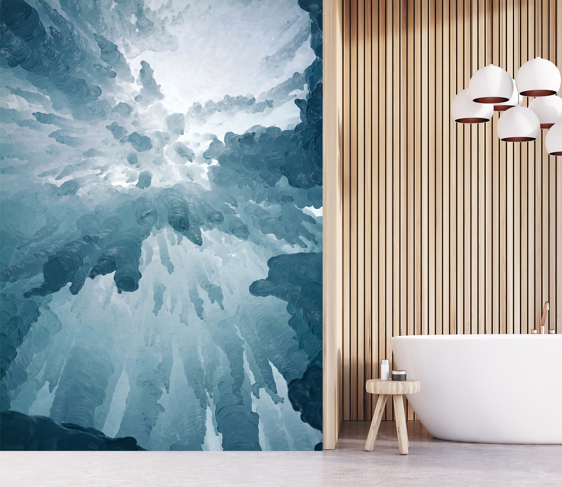 3D Sun Glacier 1635 Wall Murals