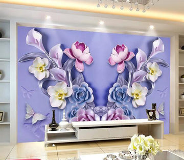 3D Lily Rose WC1784 Wall Murals