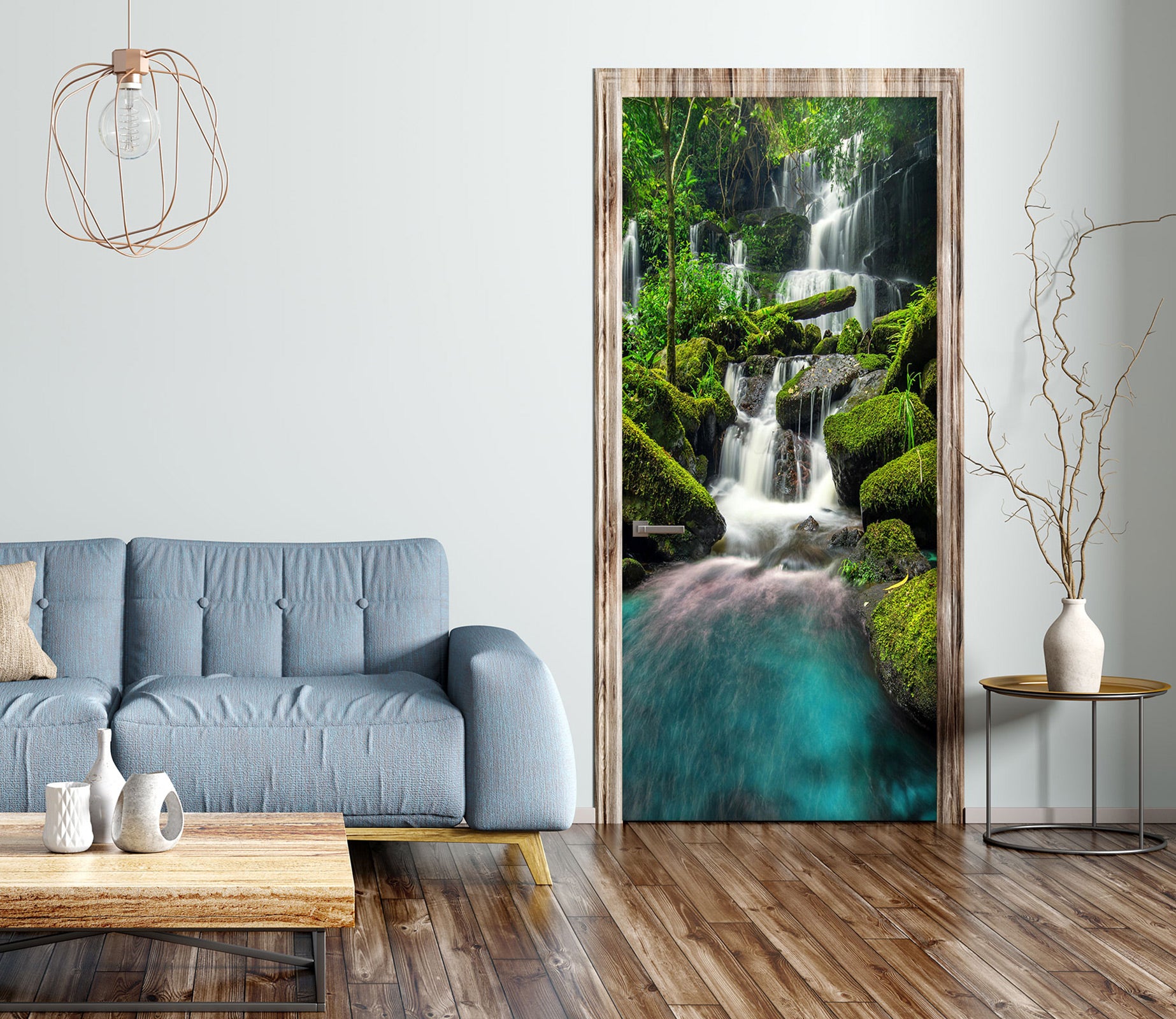 3D Waterfall Water 23022 Door Mural