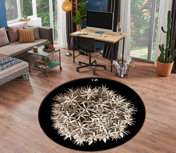 3D Dandelion Petal 7601 Assaf Frank Rug Round Non Slip Rug Mat