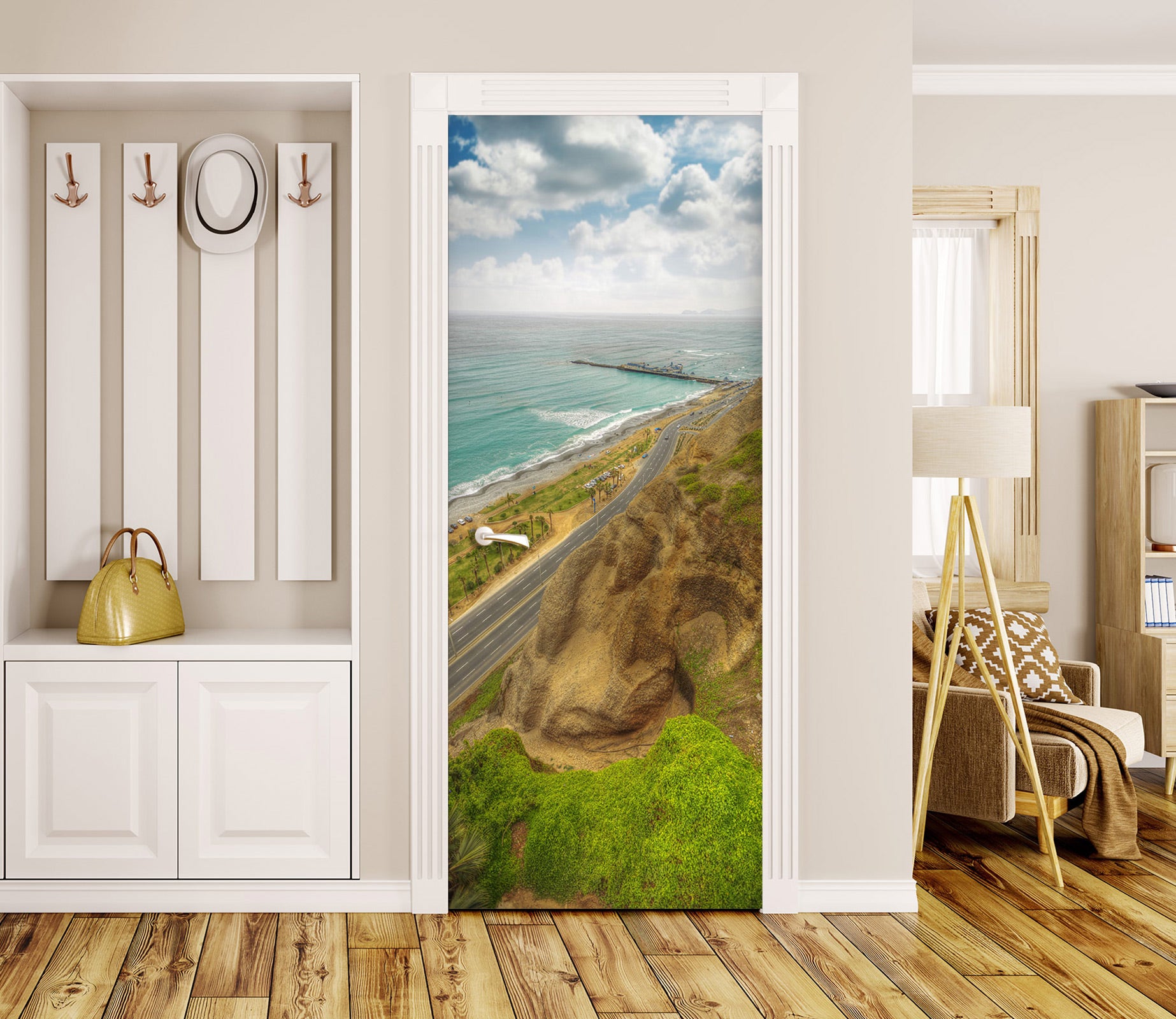 3D Mountain Road 23124 Door Mural