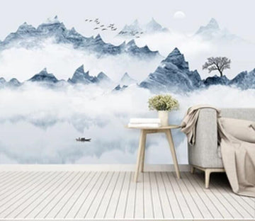 3D Misty Valley 2550 Wall Murals Wallpaper AJ Wallpaper 2 