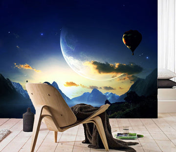 3D Starry Sky Moon 026 Wall Murals Wallpaper AJ Wallpaper 2 