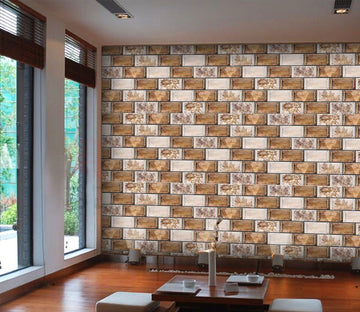 3D Wooden Wall Flower Pattern 38 Wallpaper AJ Wallpaper 