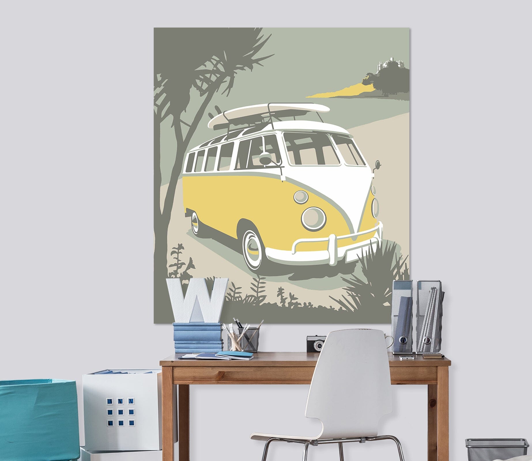 3D Marazion Camper 033 Steve Read Wall Sticker Wallpaper AJ Wallpaper 2 