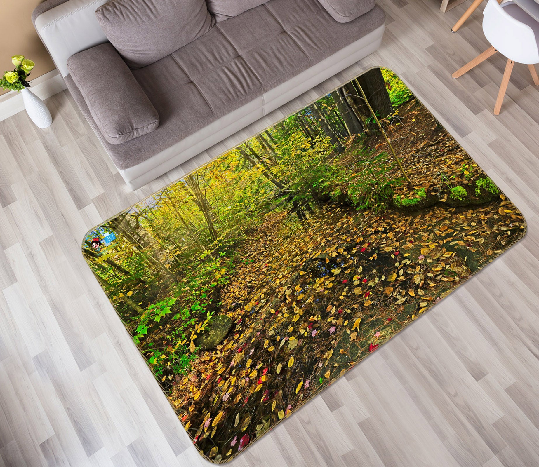 3D Leaf Creek 62053 Kathy Barefield Rug Non Slip Rug Mat