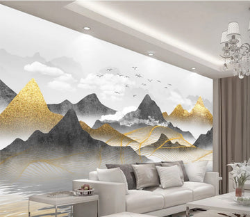 3D Boat Canyon WC2118 Wall Murals