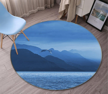 3D Lake 070 Animal Round Non Slip Rug Mat Mat AJ Creativity Home 