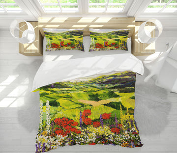 3D Meadow Valley 1046 Allan P. Friedlander Bedding Bed Pillowcases Quilt