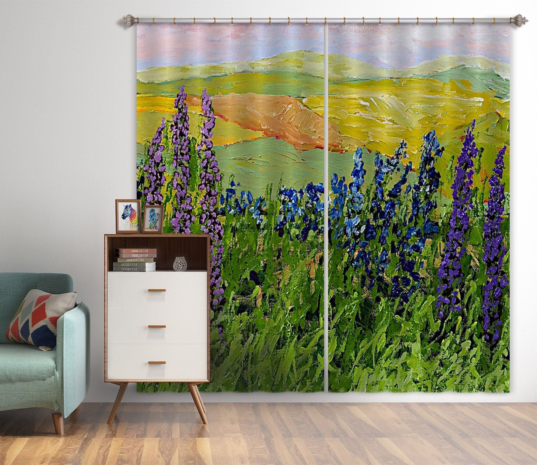 3D Prairie Wildflower 151 Allan P. Friedlander Curtain Curtains Drapes Curtains AJ Creativity Home 