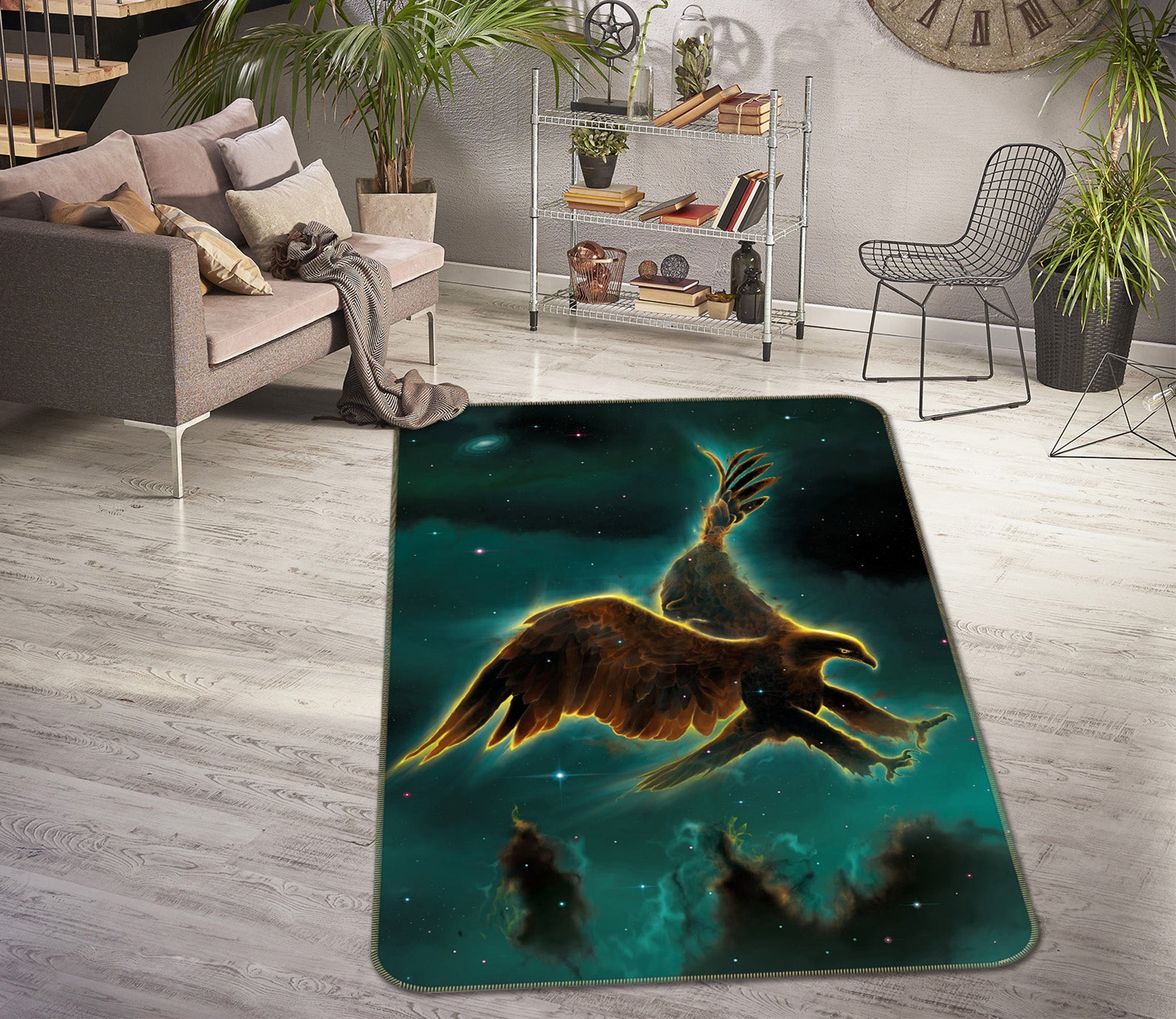 3D Eagle 84222 Vincent Hie Rug Non Slip Rug Mat