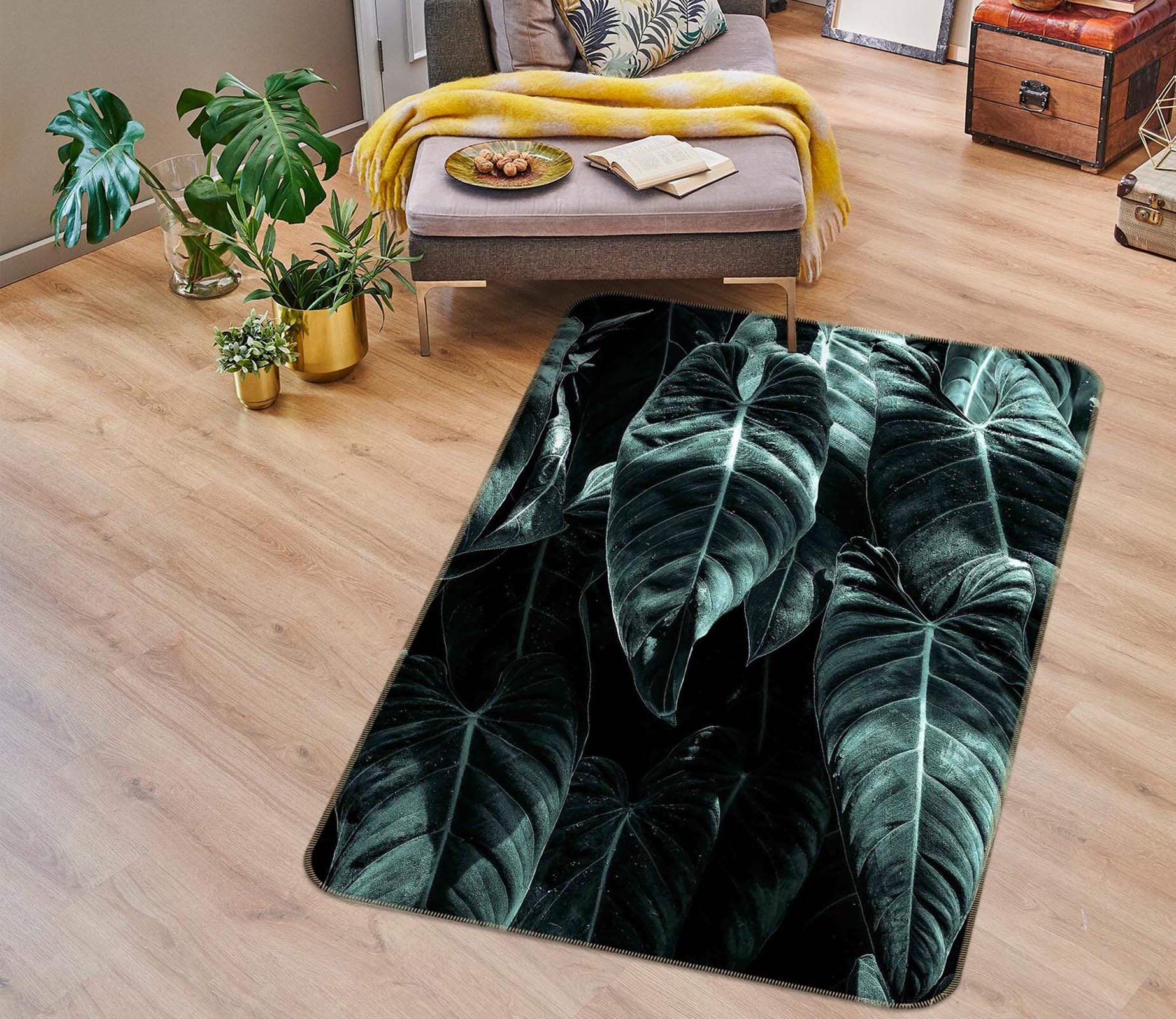 3D The Jungle 1018 Boris Draschoff Rug Non Slip Rug Mat Mat AJ Creativity Home 