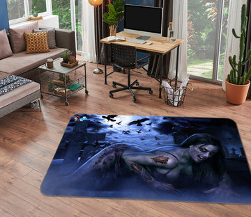 3D Woman 4110 Tom Wood Rug Non Slip Rug Mat