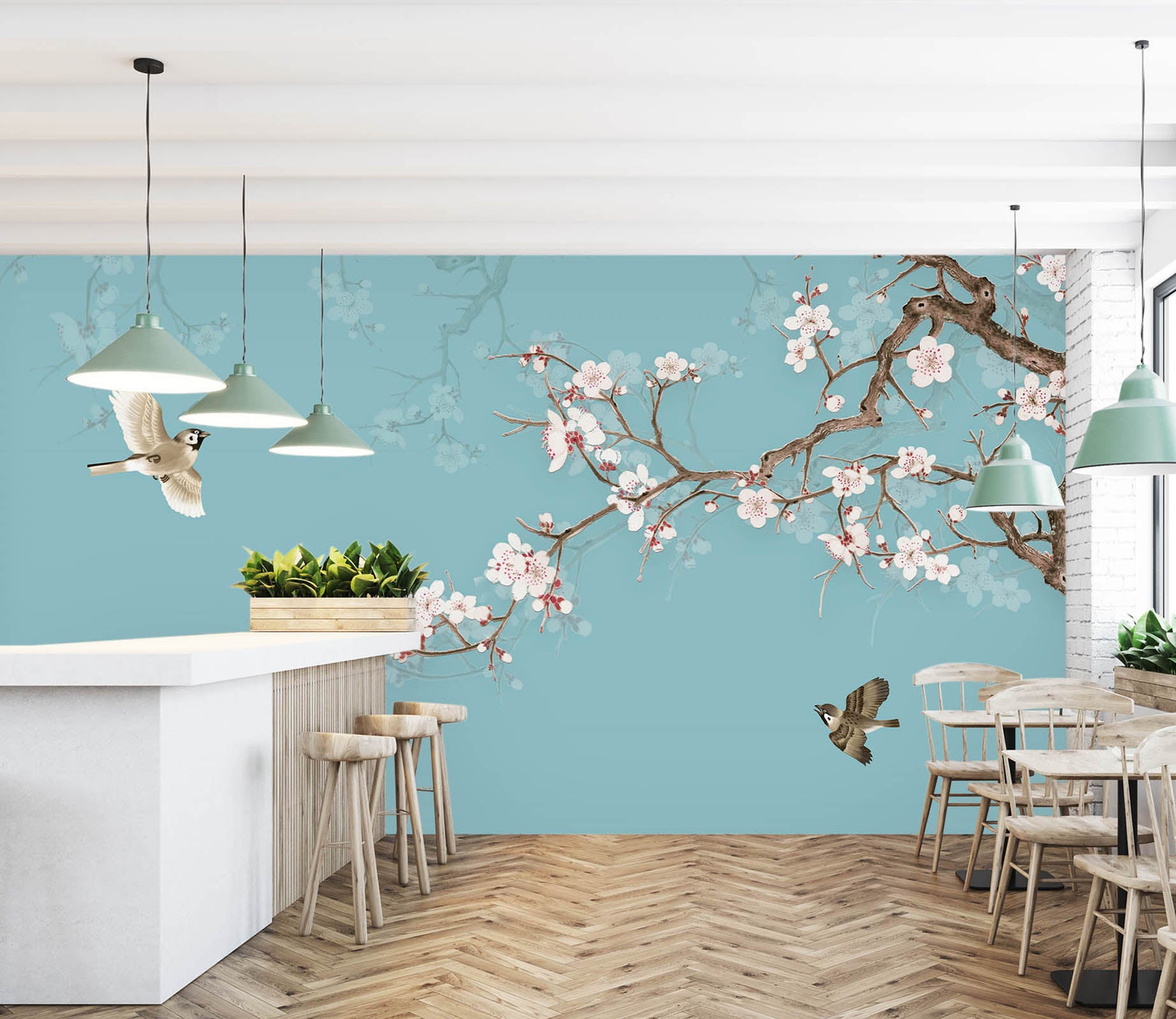 3D Peach Blossom 1459 Wall Murals