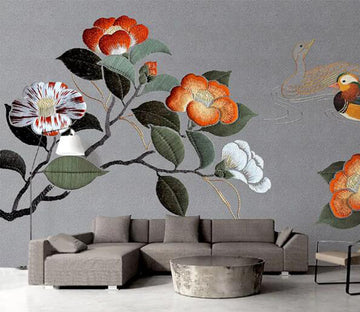 3D Embroidery Flower WC424 Wall Murals