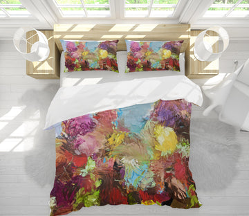 3D Red Oil Painting 1081 Allan P. Friedlander Bedding Bed Pillowcases Quilt