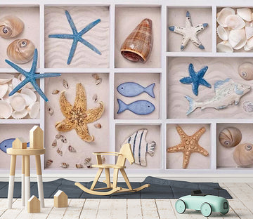 3D Starfish Shell WC349 Wall Murals