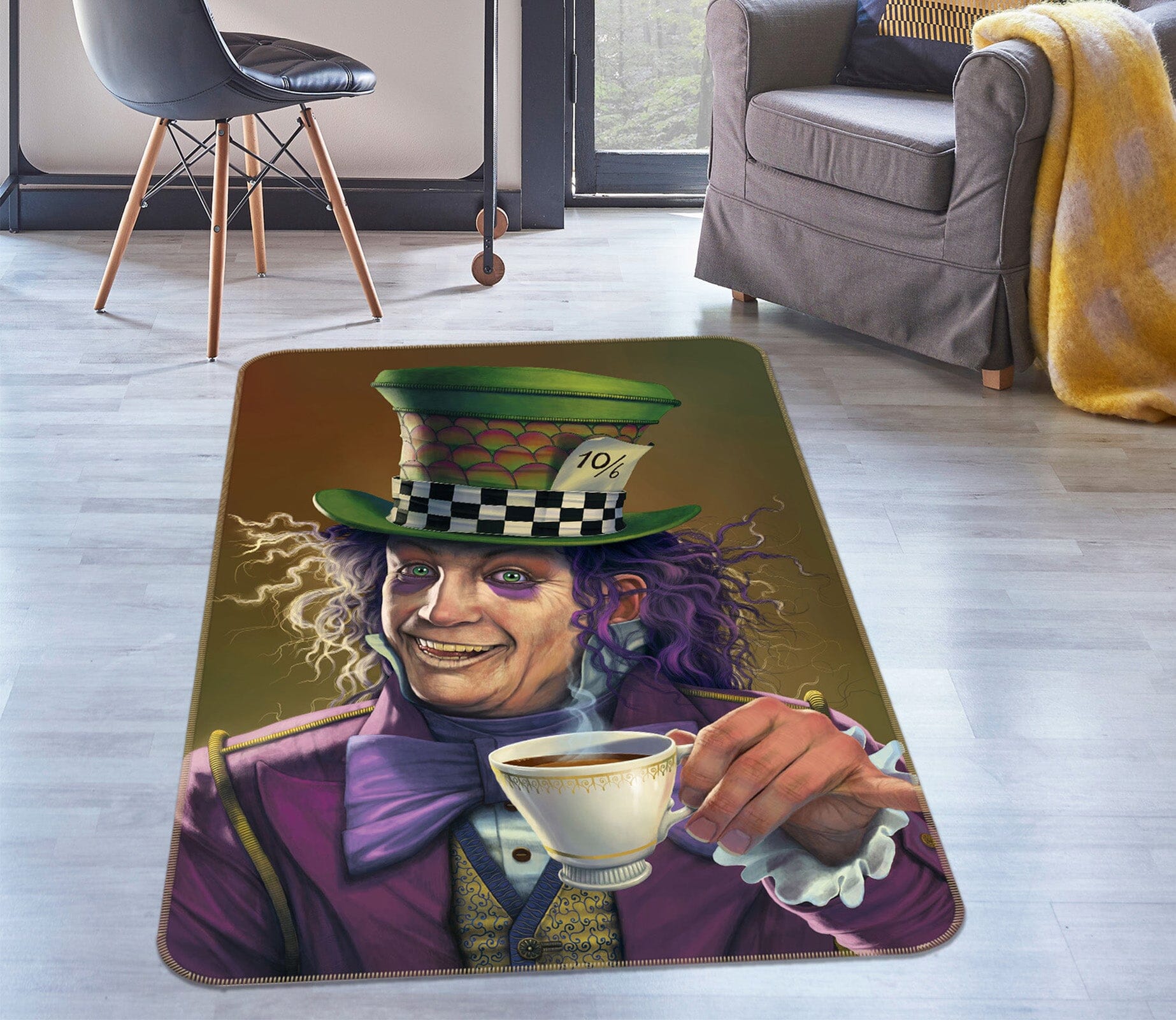 3D Mad Hatter Def 1049 Vincent Hie Rug Non Slip Rug Mat Mat AJ Creativity Home 