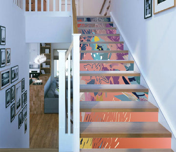 3D Doodling 4708 Stair Risers Wallpaper AJ Wallpaper 