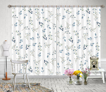 3D Blueberry Pattern 106 Uta Naumann Curtain Curtains Drapes