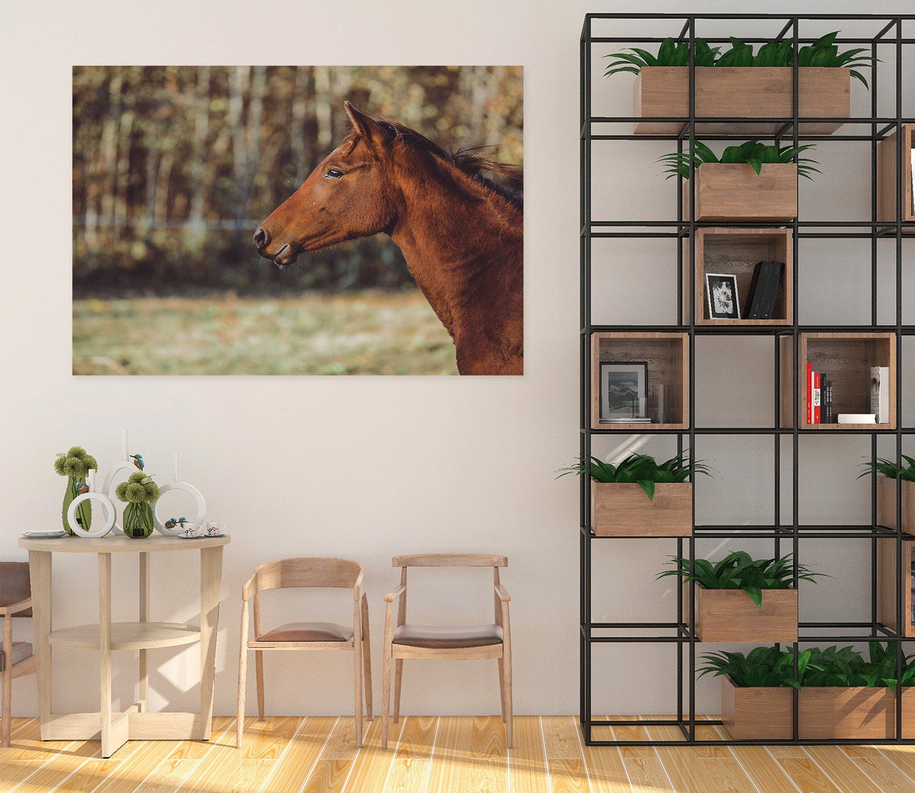 3D Forest Horse 06 Animal Wall Stickers Wallpaper AJ Wallpaper 2 