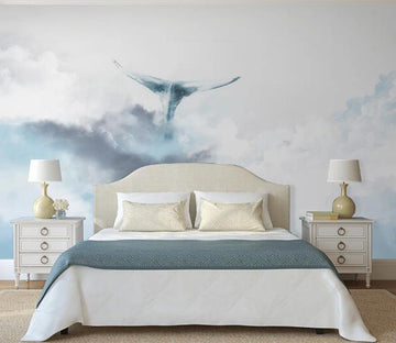 3D Whale Tail WC1838 Wall Murals