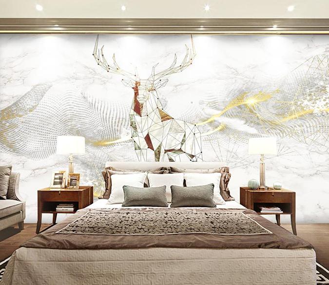 3D Line Elk 157 Wall Murals Wallpaper AJ Wallpaper 2 