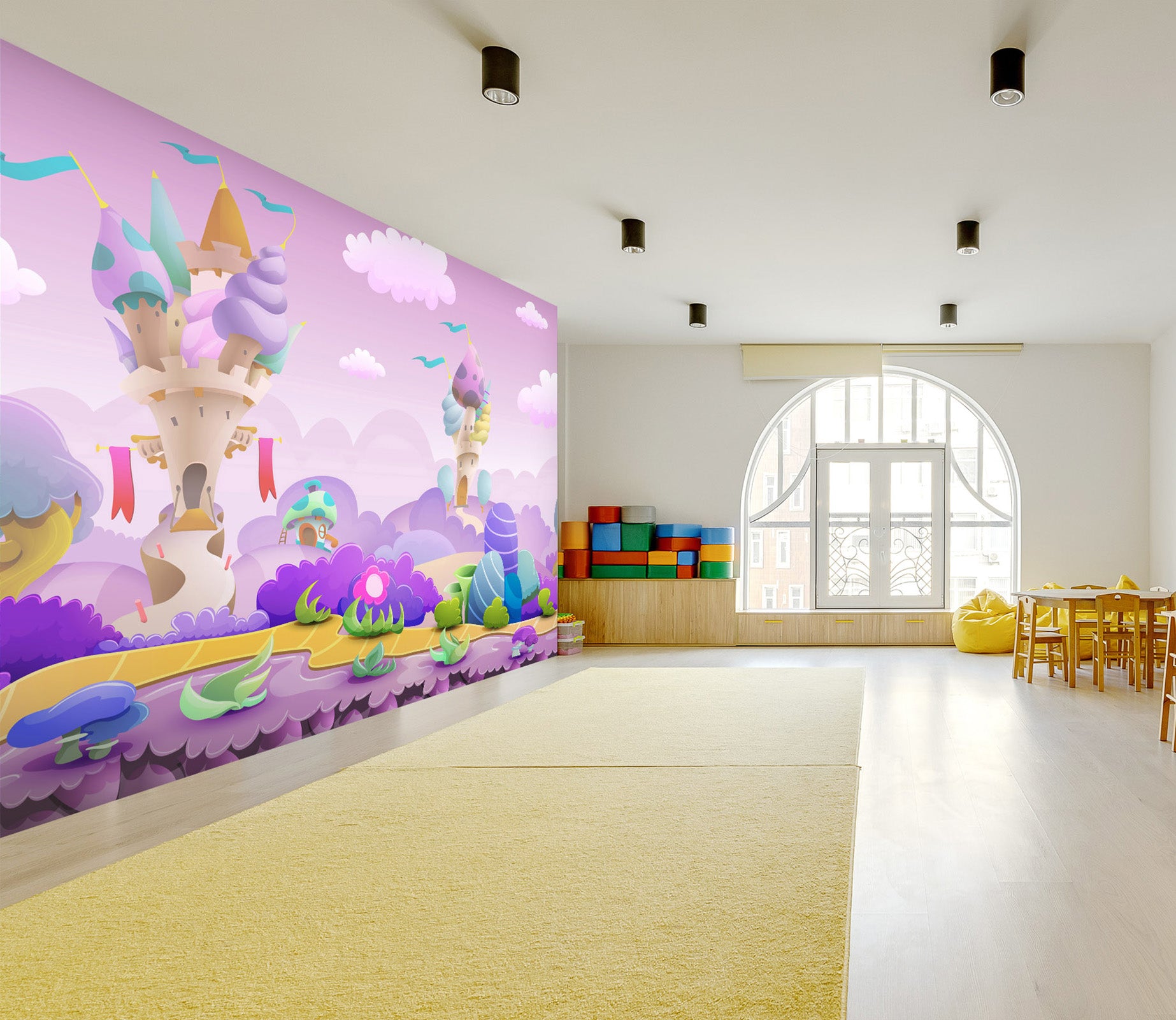 3D Villa Ice Cream 018 Wall Murals Wallpaper AJ Wallpaper 2 