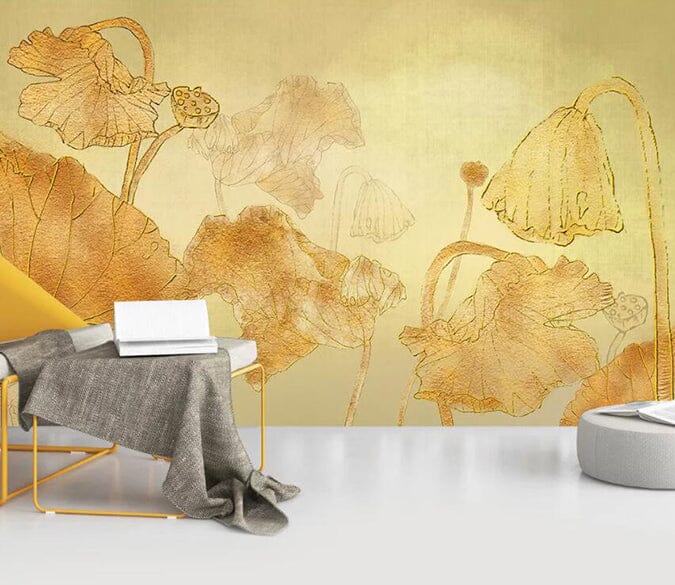 3D Withered Lotus Pond 2946 Wall Murals Wallpaper AJ Wallpaper 2 